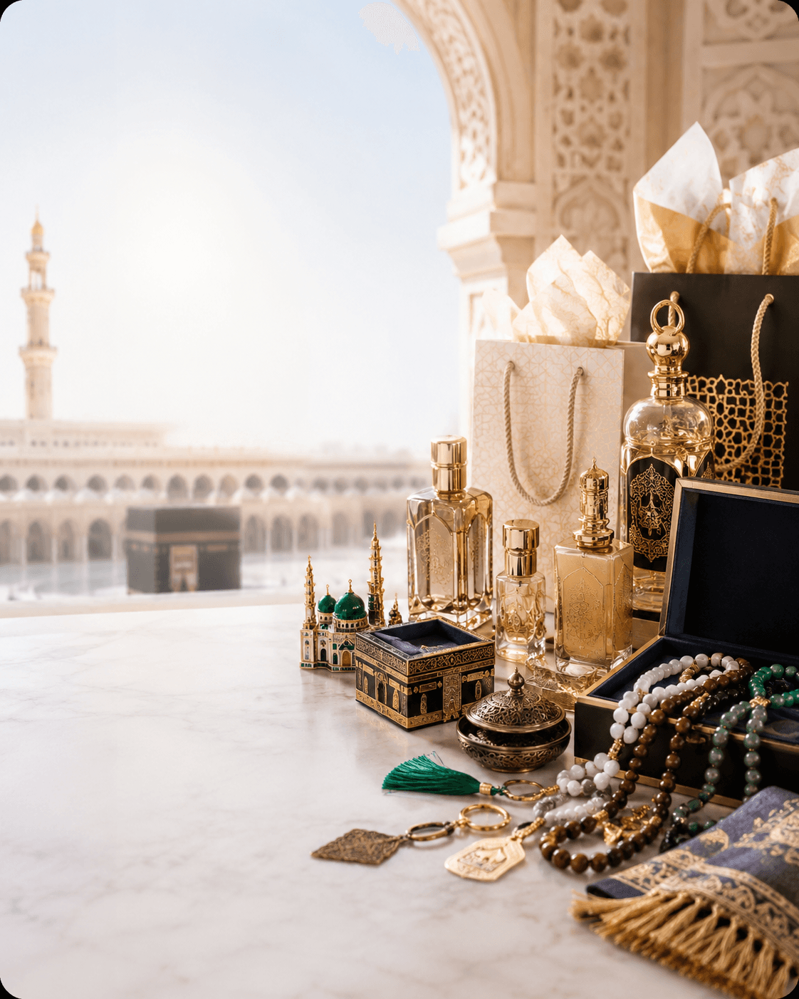 Souvenir shops feature